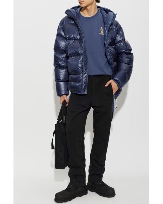 Moncler Black Sweatpants With Logo Patch for men