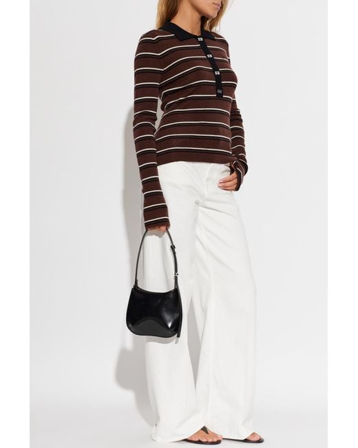 Ganni Brown Wool Sweater