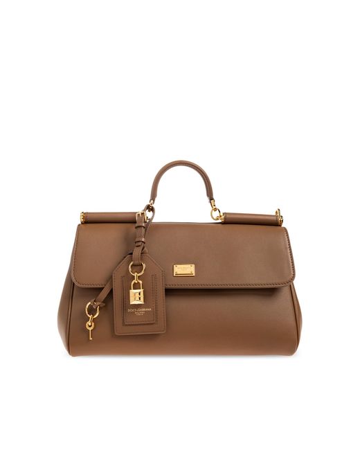 Dolce & Gabbana Brown Handbag 'Sicily Large'