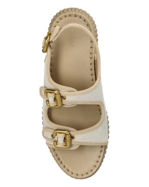 Chloé Natural 'Nama' Platform Sandals