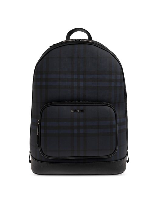Burberry Black Backpack With Logo for men