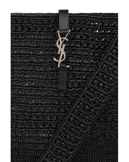 Saint Laurent Black ‘Le 5 A 7 Medium’ Shopper Bag for men