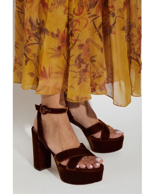 Gianvito Rossi Black 'Sabrina' Platform Sandals