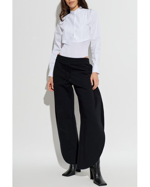 Alaïa White Cotton Bodysuit