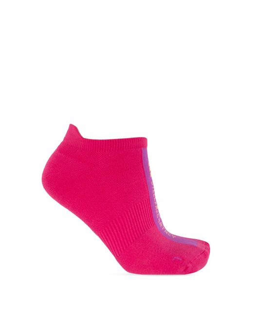 Adidas By Stella McCartney Pink Branded Socks Two-pack,