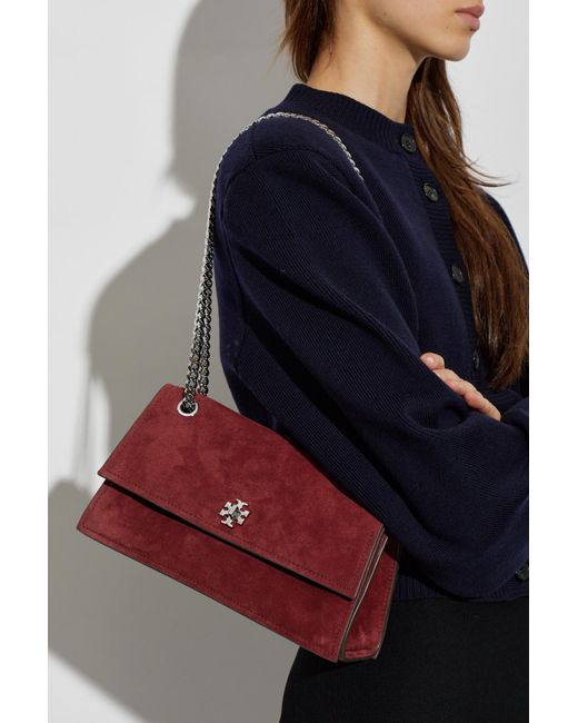 Tory Burch Red Suede Bag "Kira"