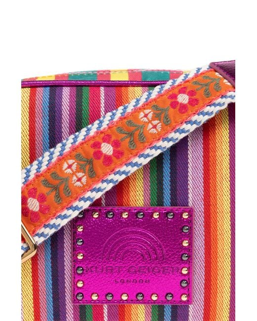 Kurt Geiger Pink Shoulder Bag 'Southbank'