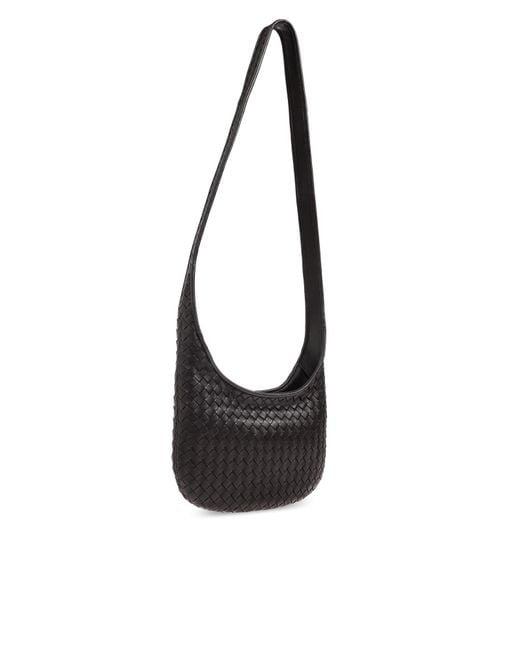 Bottega Veneta Black Shoulder Bag "Veneto Small" for men