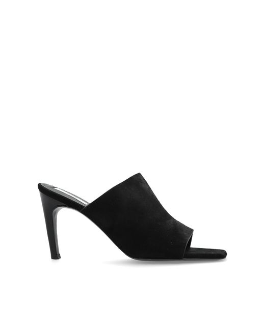 Totême  Black Toteme Suede Heeled Mules
