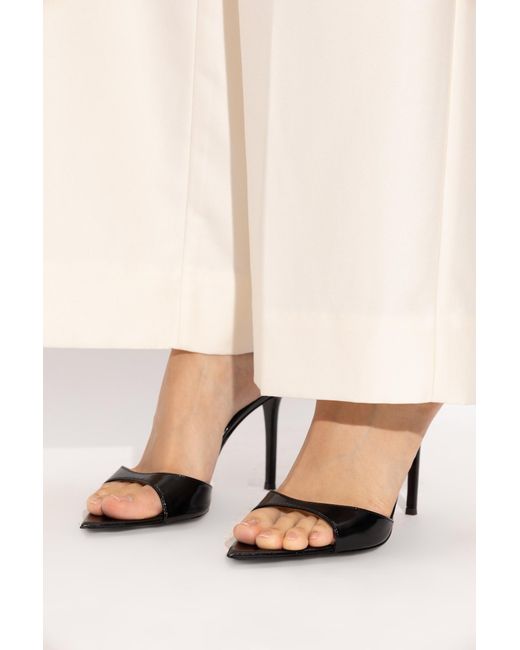 Giuseppe Zanotti Black Heeled Mules "Intrigo"