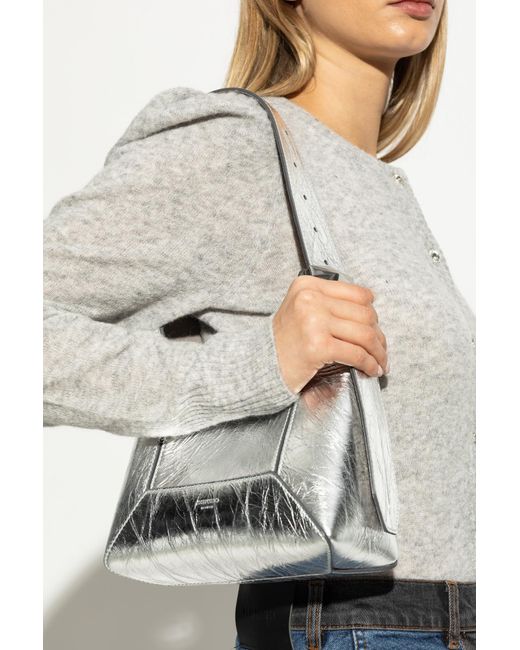 Jimmy Choo White Shoulder Bag 'Diamond Small'