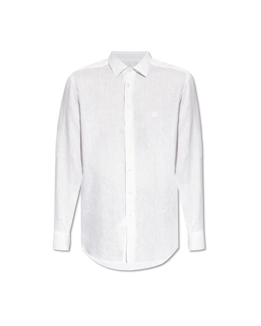 Etro White Linen Shirt for men