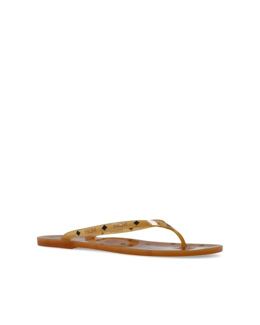 MCM Pink Flip-Flops With Logo