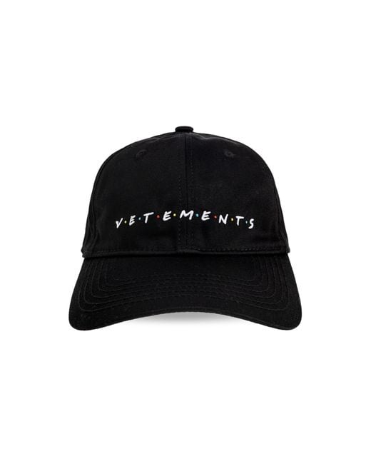 Vetements Black Baseball Cap