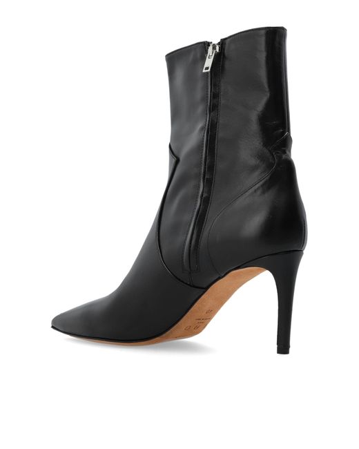 IRO Gray Davy Heeled Ankle Boots