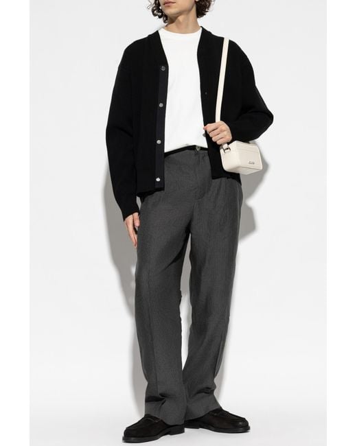 Jacquemus Black Wool Cardigan for men