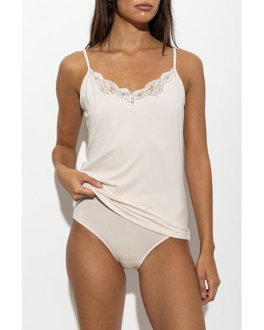 Hanro White Lace Briefs 'Dana'