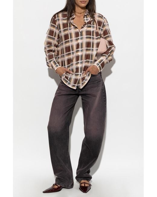 FRAME Brown 'Oversize' Shirt