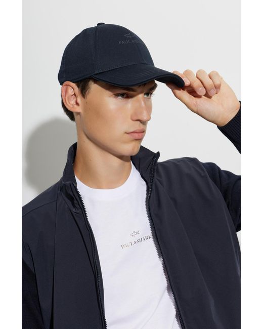 Paul & Shark Blue Peaked Cap for men