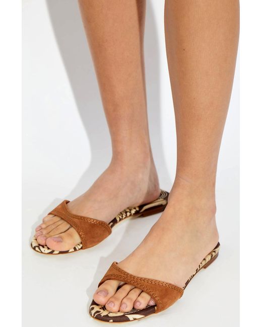 DSquared² White Suede Slides