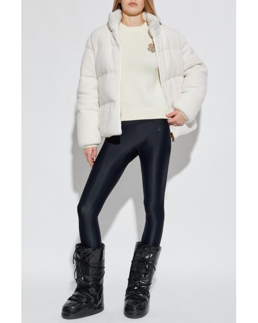 Moncler White Down Jacket "Mornas"