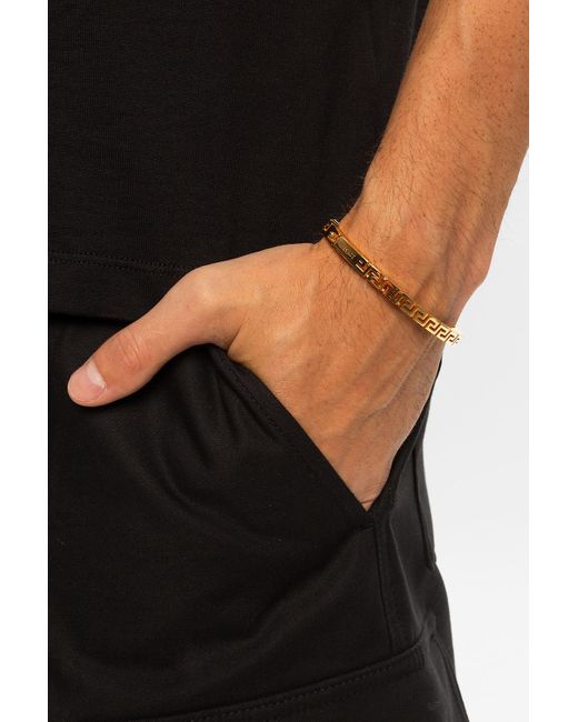 Versace Greca Bracelet Gold in Metallic for Men - Save 1% - Lyst