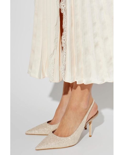 Jimmy Choo White Heeled Shoes 'Love Sb 85'