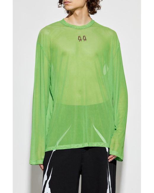 44 Label Group Green Long Sleeve T-Shirt for men