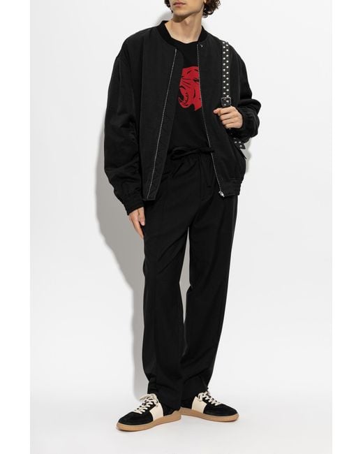 Valentino Garavani Black T-Shirt With Print for men