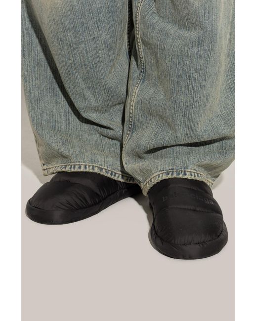 Balenciaga Black Slides Alaska for men