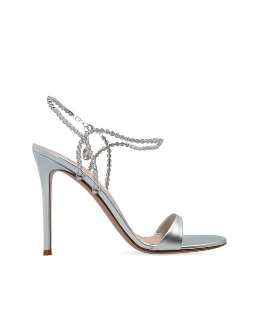 Gianvito Rossi White Heeled Sandals