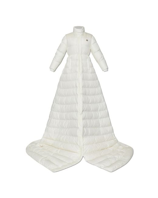 Moncler White Down Coat Verone From The Re/Icons Collection