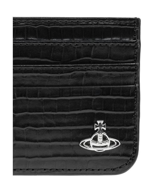 Vivienne Westwood Black Card Holder With Chain