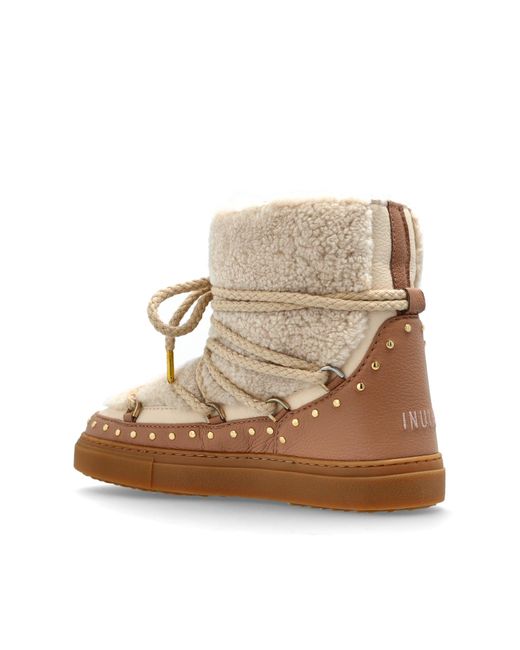 Inuikii Brown Snow Boots "Curly Rock"