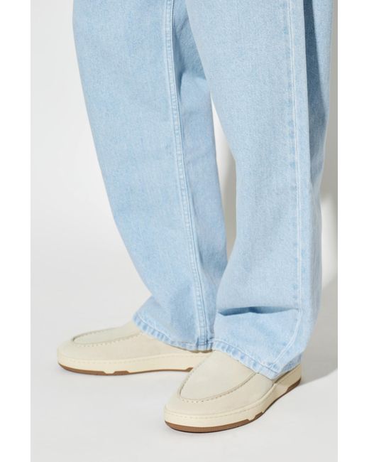 Lanvin White Suede Shoes for men
