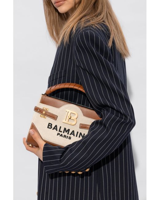 Balmain Natural 'b-buzz 22' Shoulder Bag,
