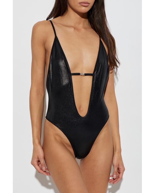 DIESEL Black One-Piece Swimsuit "Daisy-Dnm"