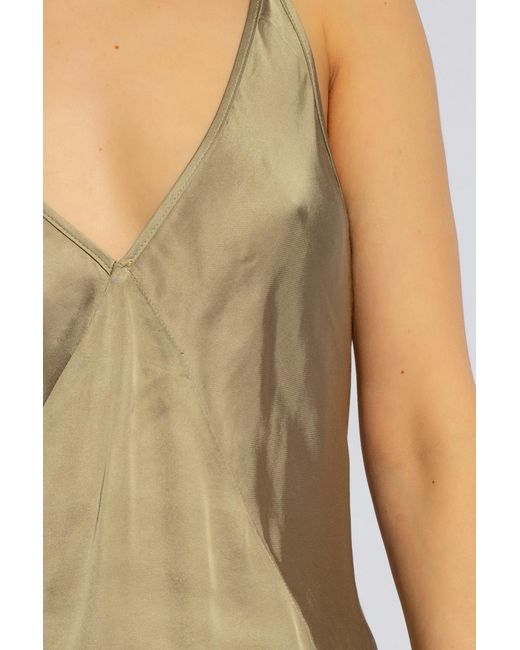 Herskind Natural Satin Top With Straps 'mille',