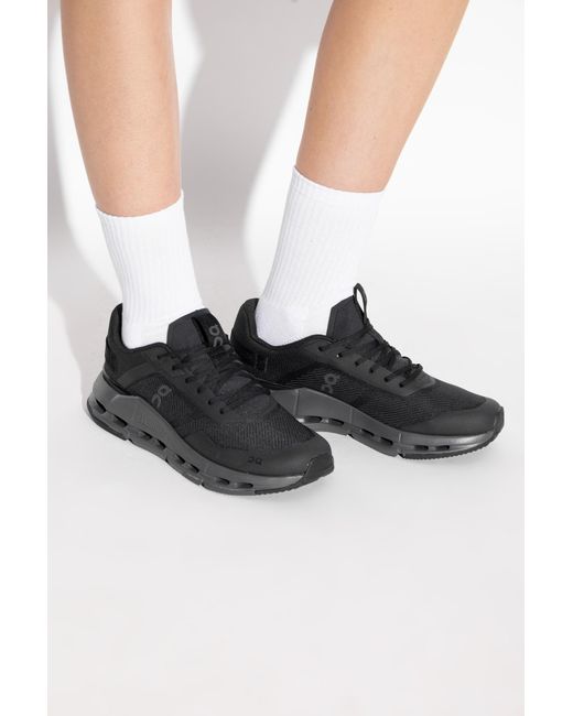 On Shoes Black Sports Shoes "Cloudnova Form 2Tt"