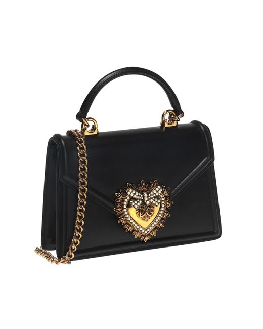 Dolce & Gabbana Black ‘Devotion’ Shoulder Bag