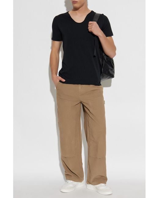AllSaints Black T-Shirt "Tonic" for men