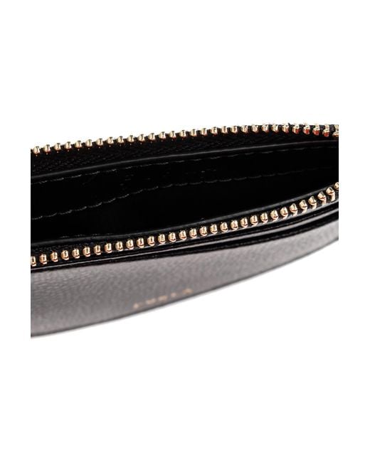 Furla Black Card Case "Laura Small"
