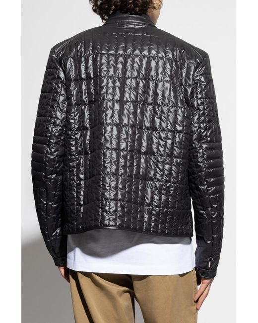 Moncler Black Quilted Jacket "Lasne" for men