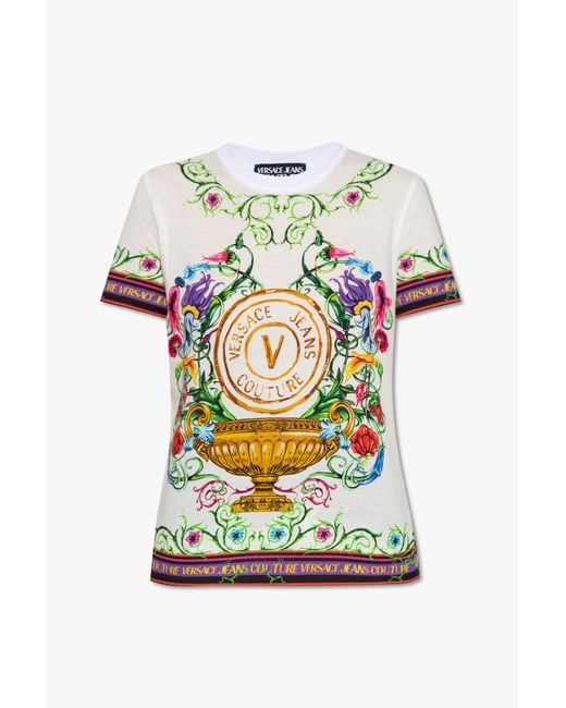 Versace Jeans Gray Printed T-shirt