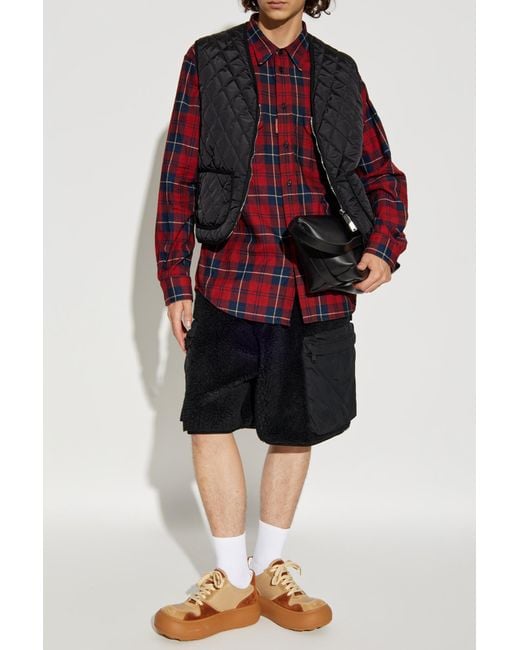 DSquared² Red Checked Shirt for men