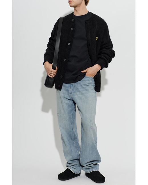 American Vintage Black Crew Neck T-Shirt for men