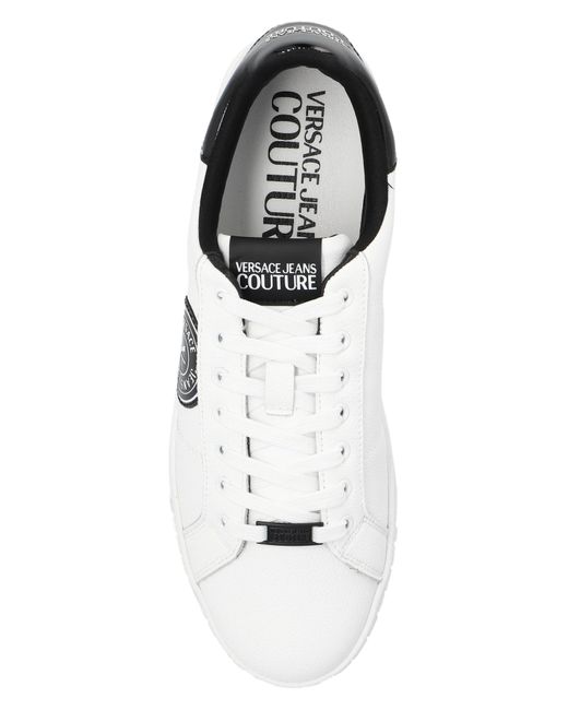 Versace White Sneakers With Logo, for men