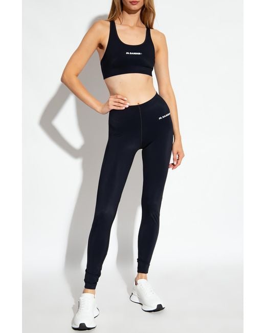 Jil Sander Blue Training Crop Top