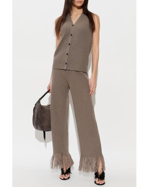 Lisa Yang Brown Kiera Trousers