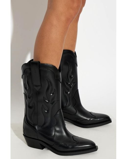 Alohas Black 'Calyx' Heeled Boots